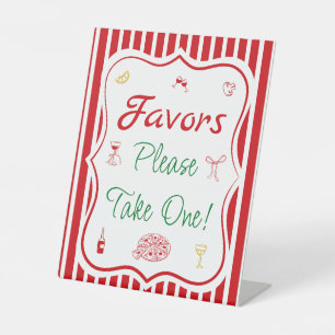 Thats Amore Bridal Shower Favours Pedestal Sign