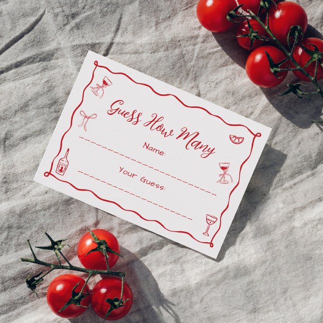 That's Amore Bridal Shower Guess How Many Card (Creator Uploaded)