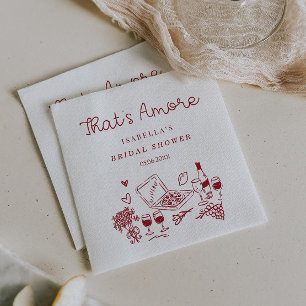 That's Amore Bridal Shower  Napkin