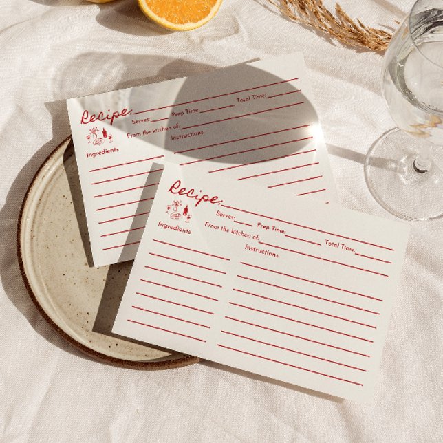 Thats Amore Bridal Shower Recipe Card (Creator Uploaded)