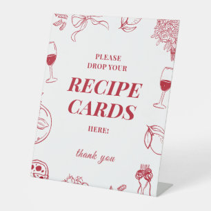 That's Amore Bridal Shower recipe card sign