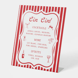 That's Amore Bridal Shower Wedding Bar Pedestal Sign