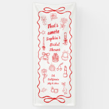 That's Amore Bridal Shower Welcome Banners,Italian