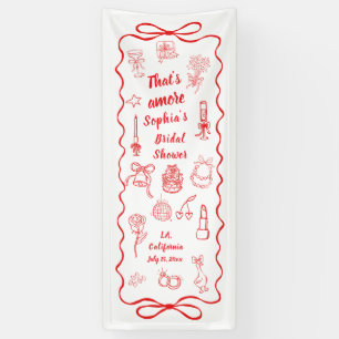 That's Amore Bridal Shower Welcome Banners,Italian Banner