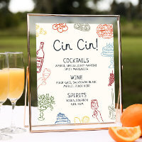 That's Amore Colourful Illustrated Bar Menu