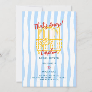 That's amore doodle whimsical bridal shower invitation