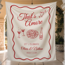 That's Amore Engagement Party Welcome Sign