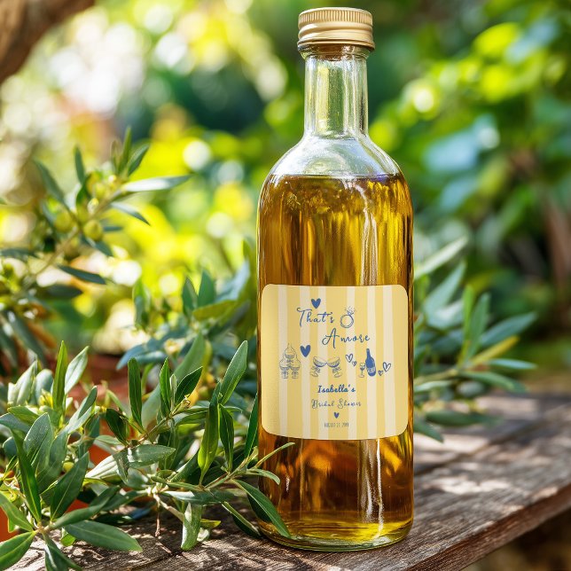 That's Amore Hand Drawn Bridal Shower Favour Label (Creator Uploaded)