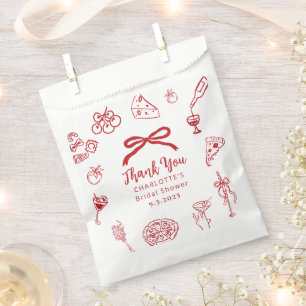 That's Amore Hand Drawn Italian Bridal Shower Favour Bag