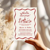 That's Amore Hand Drawn Italian Rehearsal Dinner