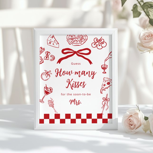 That's Amore How many kisses Italian theme Poster (Creator Uploaded)