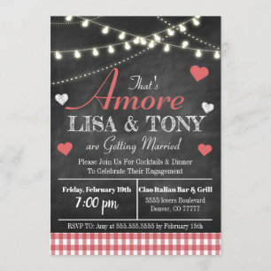 That's Amore Invitation, Wedding Rehearsal Invitation