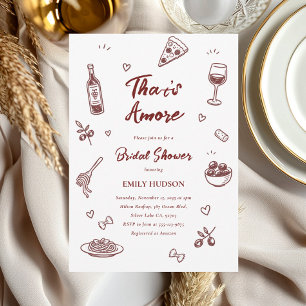 That's Amore Italian Bridal Shower Invitation
