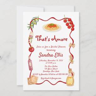 That's Amore Italian Bridal Shower Invitation