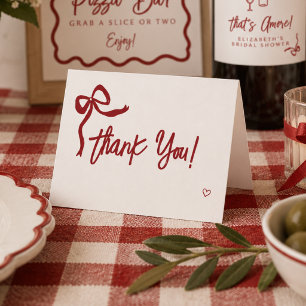 That's Amore Italian Bridal Shower Thank You Card