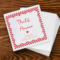 That's Amore Italian Chic Personalised Red Wedding