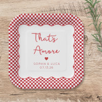 That's Amore Italian Chic Personalised Red Wedding