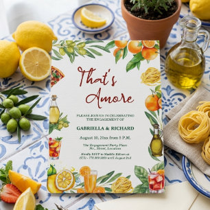 That's Amore Italian Citrus Engagement Party Invitation