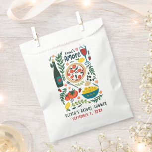 That's Amore Italian Food CUSTOM Bridal Shower Favour Bag