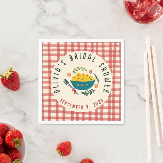 That's Amore Italian Food CUSTOM BRIDAL SHOWER Napkin (Insitu)