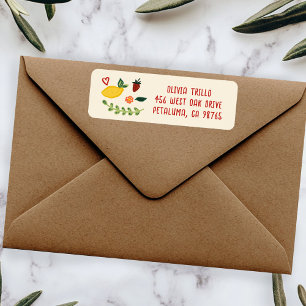 That's Amore Italian Food CUSTOM Wedding Address Return Address Label