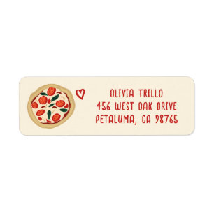 That's Amore Italian Food CUSTOM Wedding Address Return Address Label