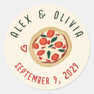That's Amore Italian Food CUSTOM Wedding Classic Round Sticker