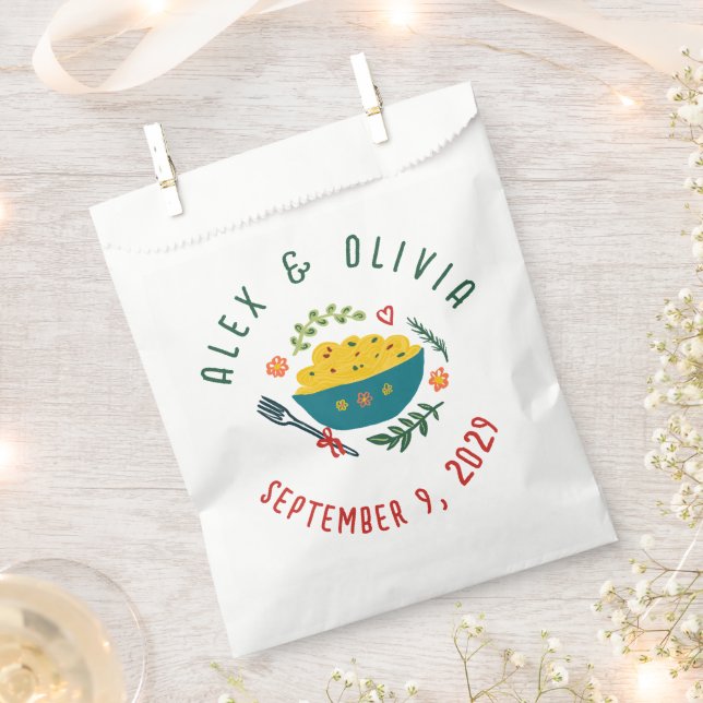 That's Amore Italian Food CUSTOM Wedding  Favour Bag (Clipped)