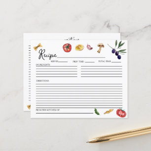 That's Amore Italian inspired Recipe Card