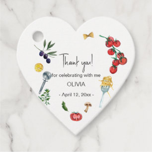 That's amore italian party thank you Favor Tags