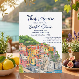 That's Amore Italian Riviera Bridal Shower Invitation