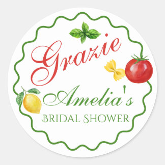 That's Amore Italian Theme Thank you Sticker