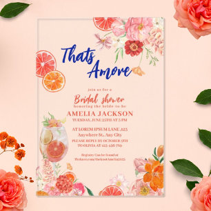 Thats amore mediterranean blue tiles bridal shower acrylic invitations