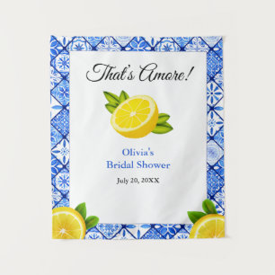 That's Amore Mediterranean Bridal Shower Backdrop  Tapestry