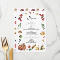 That's Amore Menu card Pasta Pizza