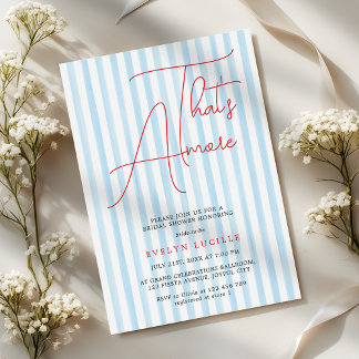 That's Amore Modern Script Bridal Shower Invitation