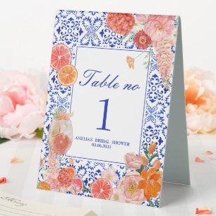 Thats amore orange Mediterranean bridal shower