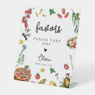That's Amore Pasta Pizza Favours Sign personalised