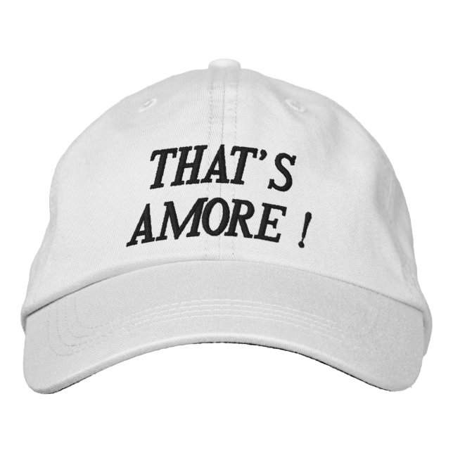 THAT'S AMORE Personalised Adjustable Hat (Front)