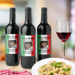 That's Amore! Personalised Photo Italian Flag Wine Label<br><div class="desc">That's Amore! Personalised Italian Couple's Special Event Photo Wine Label. This label features an Italian flag background with a picture cameo where you can upload your own couple's photo. Personalise it with the couple's names, the special event, and the date. This label will make a GREAT accent to your tables...</div>