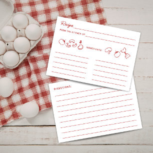 That's Amore Red Doodle Recipe Card