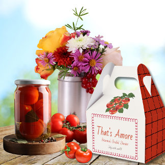 That's Amore Red Tomato Italian Bridal Shower Favour Box