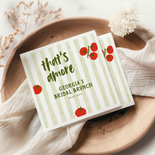 That's Amore Tomato Bridal Shower Napkin