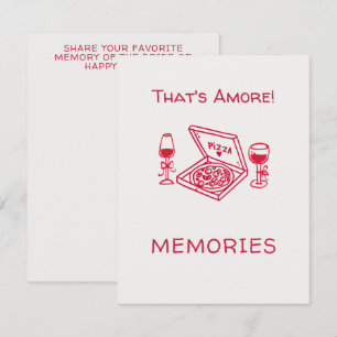 That's Amore Whimsical Hand Drawn Bridal Shower Enclosure Card