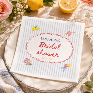 That's amore whimsical Italian bridal shower  Napkin