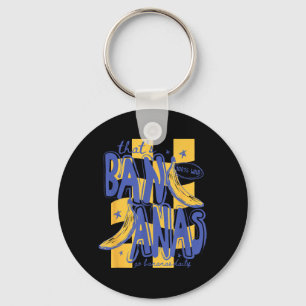 Thats Bananas Go Funny Banana Daily Humour Retro Key Ring
