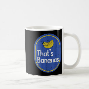 Thats Bananas Sticker Fruit Costume Halloween Men Coffee Mug