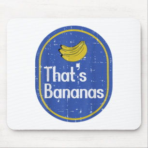 Thats Bananas Sticker Fruit Costume Halloween Men Mouse Pad