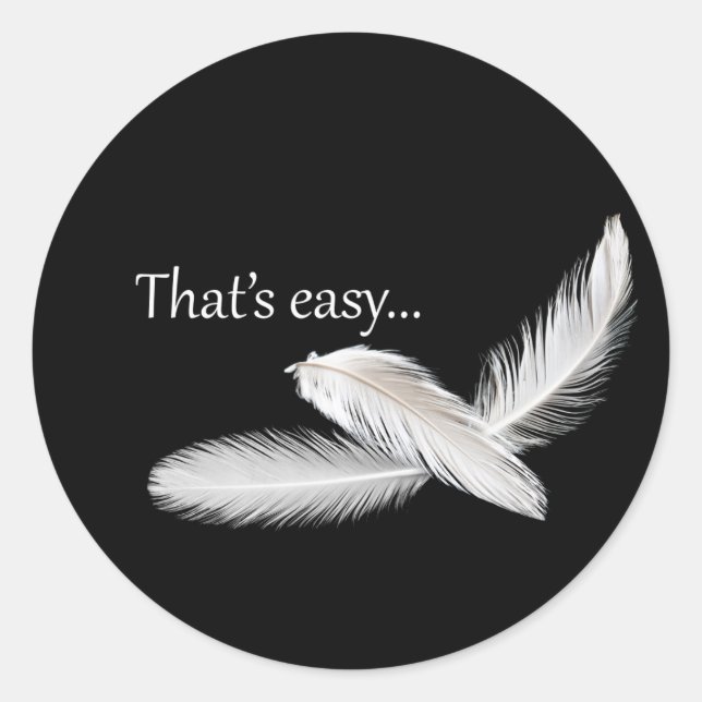 That's easy classic round sticker (Front)