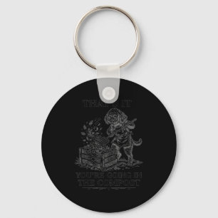 That's going in the compost toy poodle gardening key ring